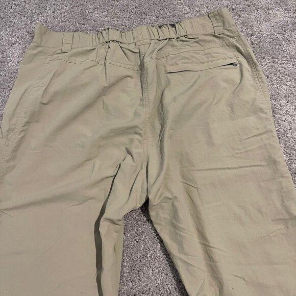 Patagonia Pants Mens Large Beige Sandy Cay Lightweight Nylon Hiking Cargo 82091 - Picture 2 of 16